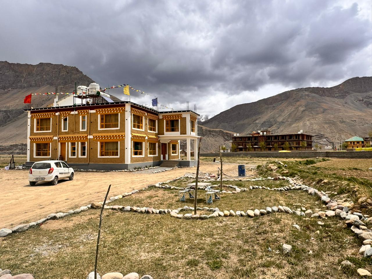 Nestled amidst open valleys and dramatic mountain ranges.